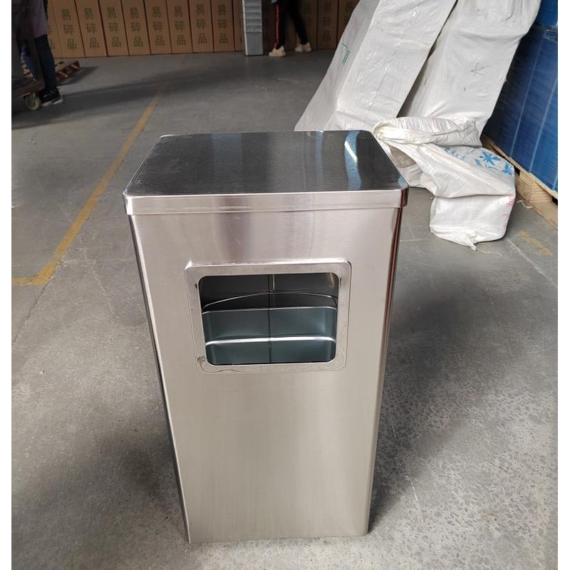 不锈钢烟灰缸格垃圾桶长方形大容量电梯口酒店ktv带丽果皮桶批发