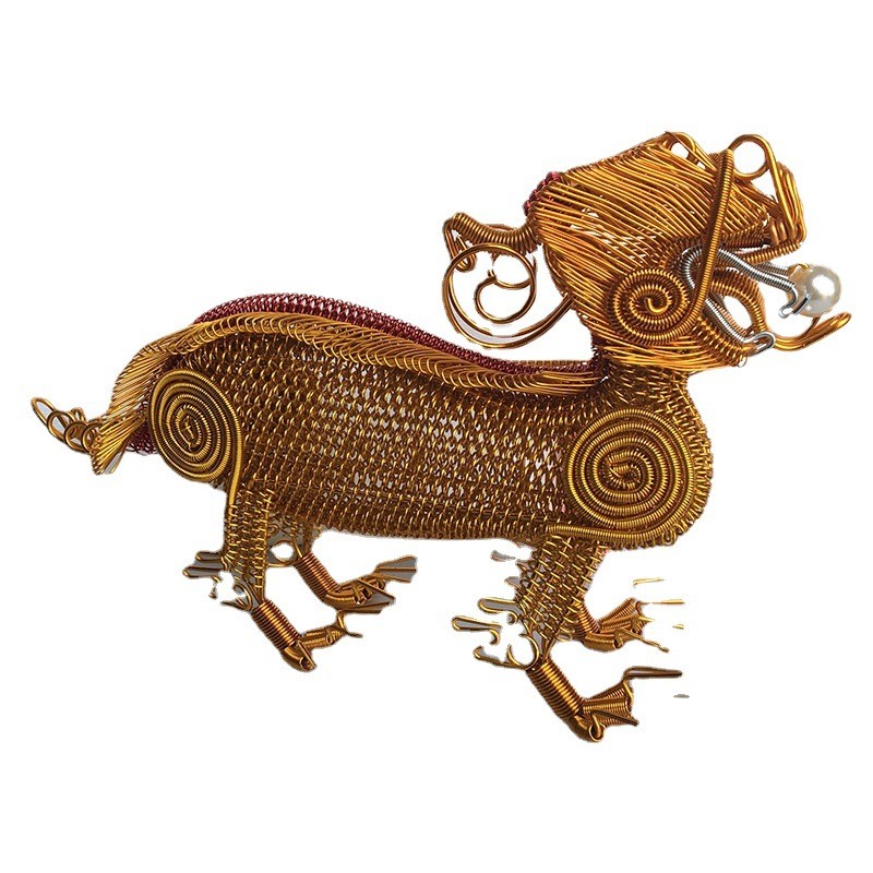 【大铝线a】特色旅游纪念品创意手工艺品铝丝貔貅手编动物模型