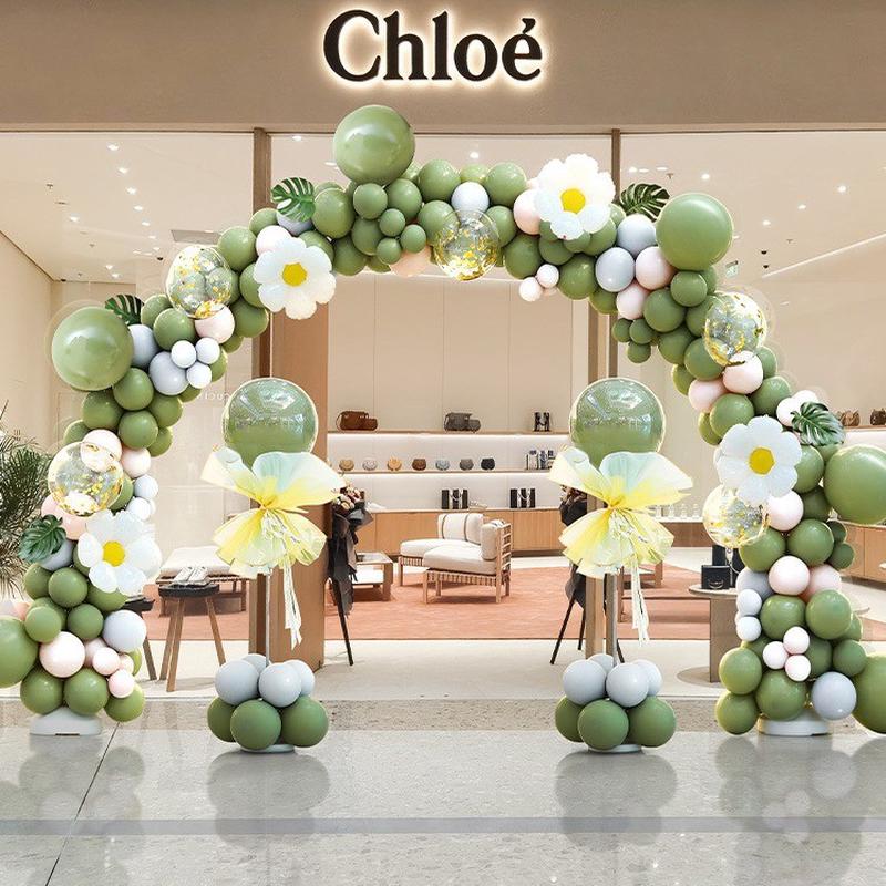 开工开业拱门周年活动商场花篮气球520场景装饰氛围立柱布置充气