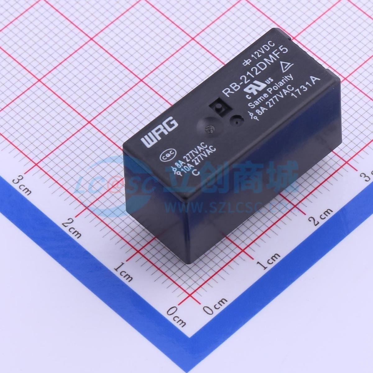 功率继电器 RB-212DMF5 DIP,12.6x28.9mm 6 原装 电子元器件配单