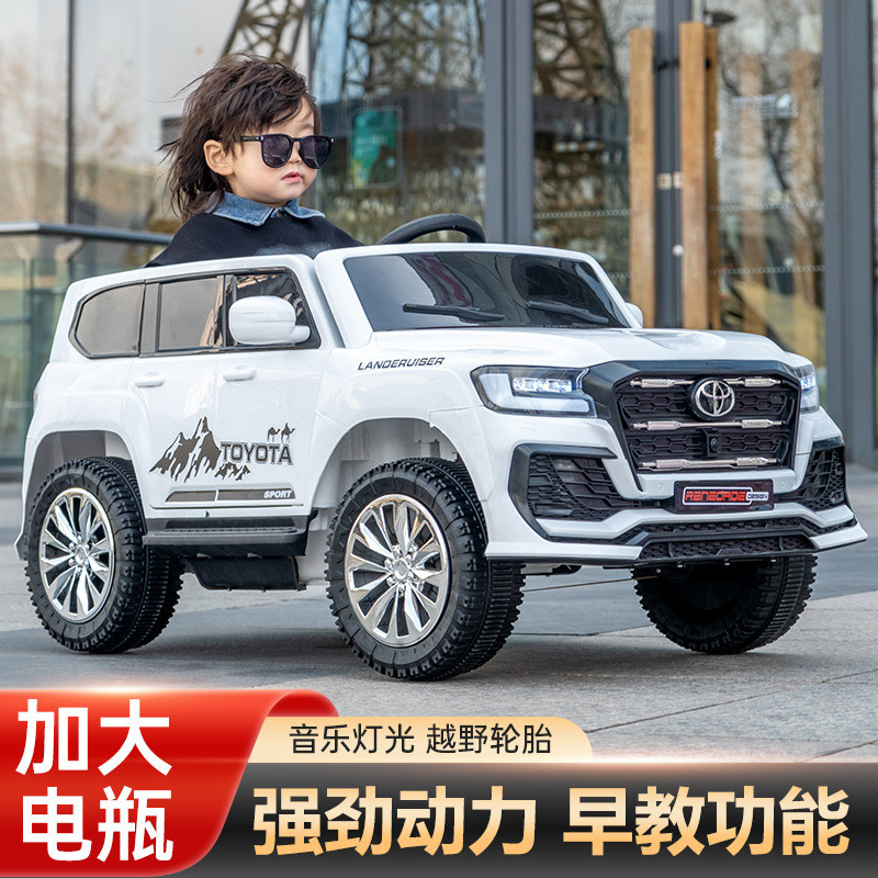 新款儿童电动汽车大号四轮越野车可坐人遥控车男女小孩玩具车