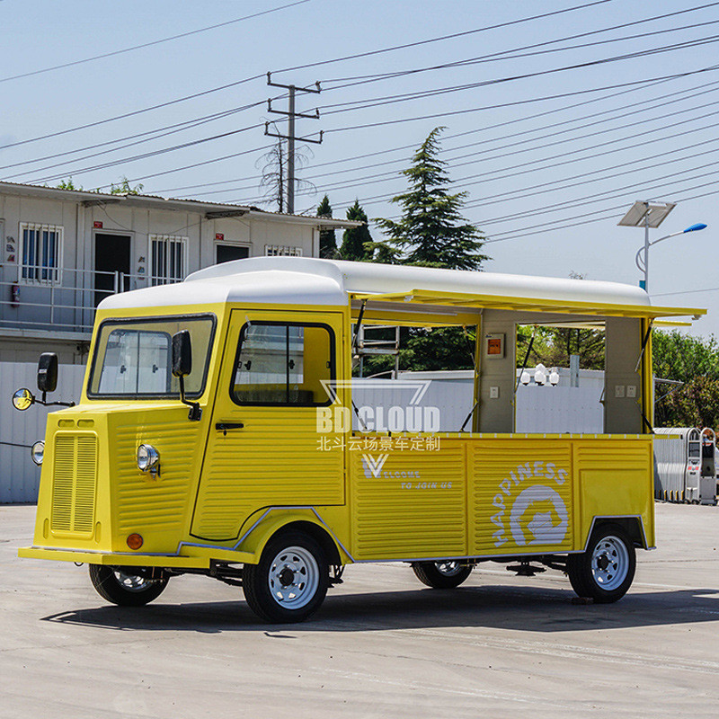 景区餐车商业街移动餐车复古移动售卖车奶茶甜品网红餐车