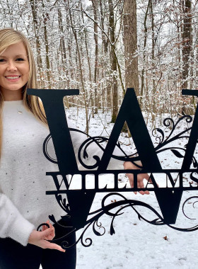 一件起订不锈钢创意礼品铁艺金属标牌门挂个性化拆分字母节日门牌