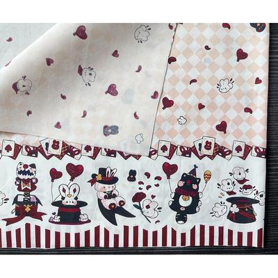 【60支棉】魔术师OB11棉花娃娃BJD娃衣布料定位柄图Lolita布料