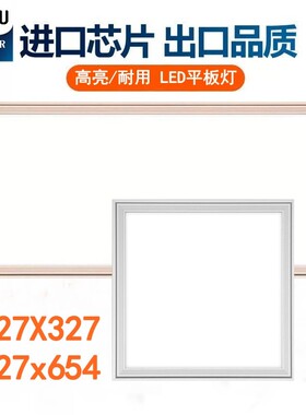 327x327x654适用巴迪斯美赫集成吊顶的尺寸厨房卫生间led灯平板灯