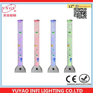 直供rgb路引led水泡鱼灯落地式水柱灯1米led七彩海洋鱼变色