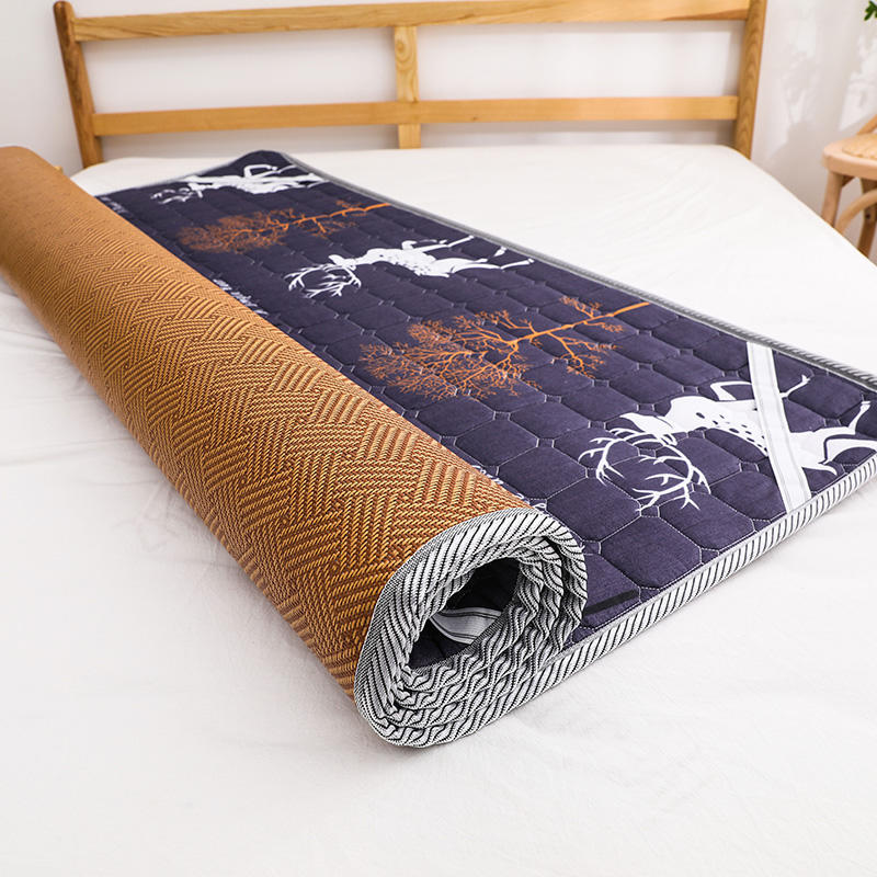 inc0冬夏两用床垫宿舍两面凉席用硬垫榻榻米床垫子1.8x2.0米四季