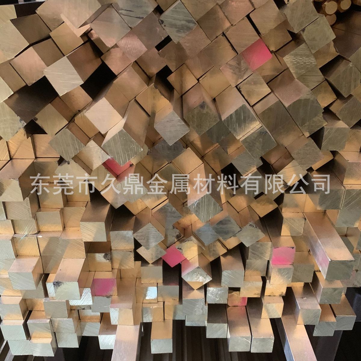 非标件黄铜黄铜棒h57四方黄铜棒方方条实心挤压小规格方铜棒