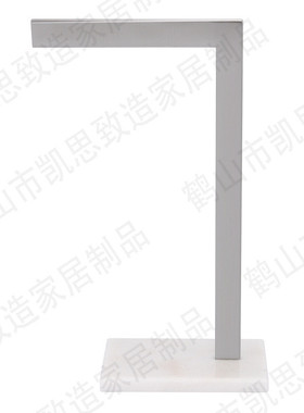 30x10x0.8mm 7字型管+190x120x18mm 大理石底座 桌面浴室手巾架