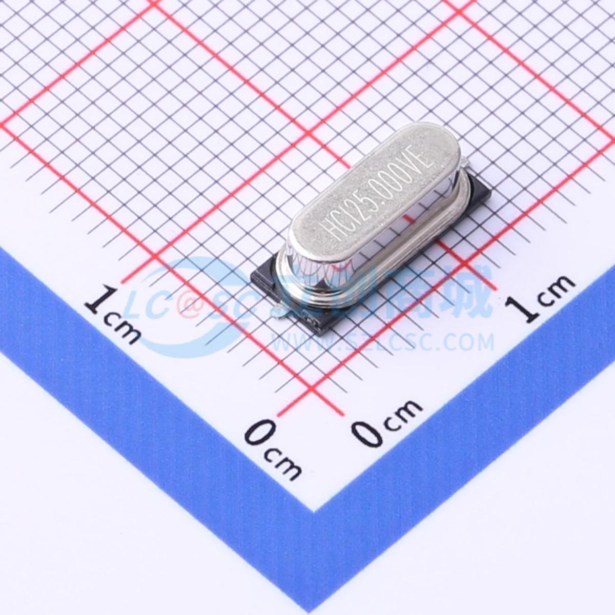 无源晶振 X49SS2-25.000-F18JJHP HC-49S-SMD 25MHz ±30ppm 18pF