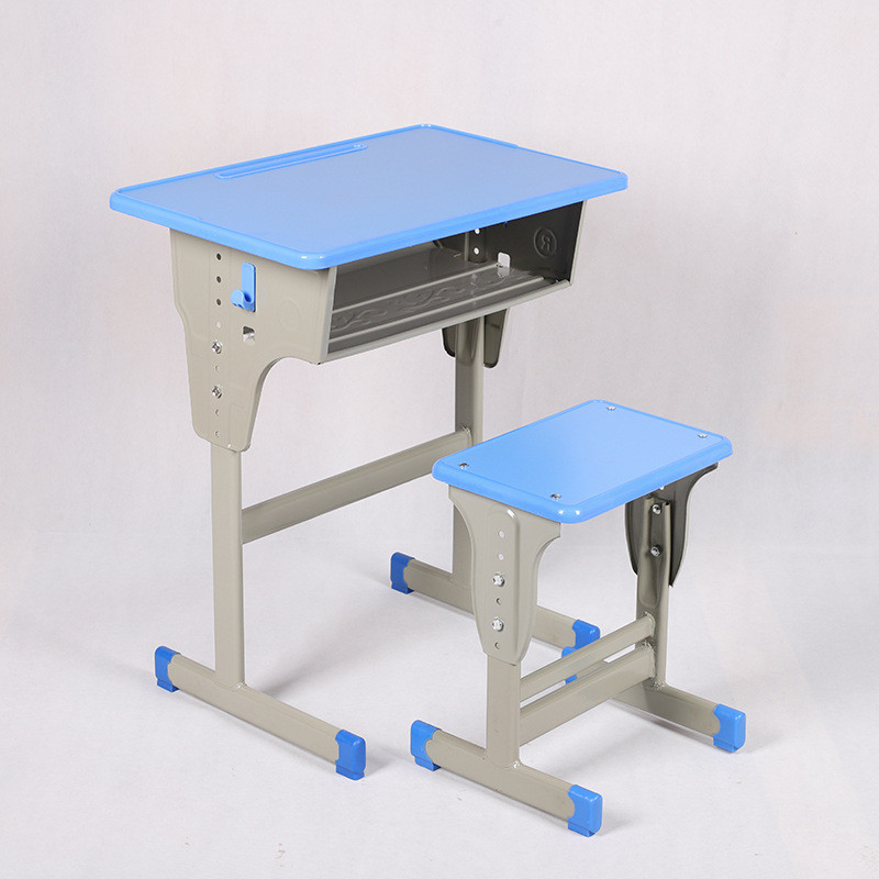 厂家直销单双人中特制学习培训班课桌椅可升降课桌椅支持小学生