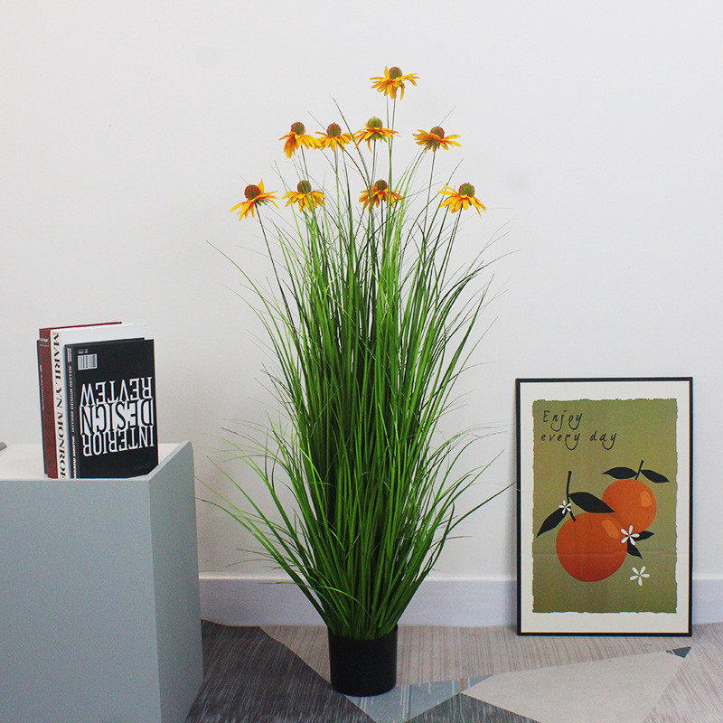 仿真植物芦苇草仿真花松果菊落地摆件客厅服装店装饰北欧绿植盆栽,鲜花速递/花卉仿真/绿植园艺,仿真绿植,淘宝优惠券,粉丝福利购,淘宝优惠卷