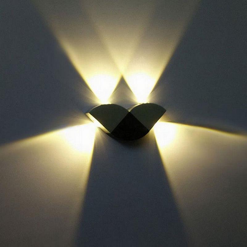 led4w装饰灯壁灯酒店ktv酒吧走廊过道灯背景墙蝴蝶光效灯铝材灯