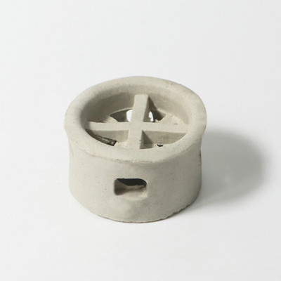 陶瓷阶梯环散填料堆喷淋塔陶瓷塔反应吸收填料净化塔陶瓷环填料