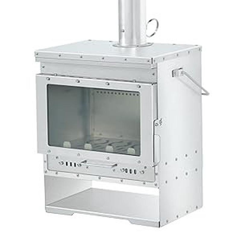 速龙户外1.0mm不锈钢壁炉户外柴火炉露营烧火炉炉取暖帐篷便携式