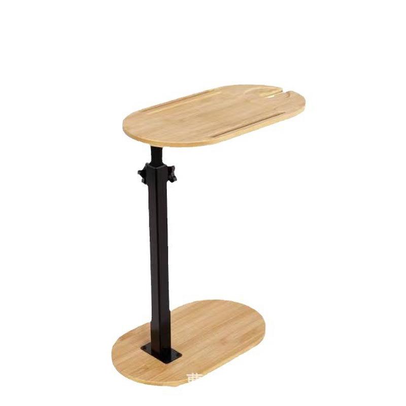 竹制浴缸置物架收纳架可调节落地式家用浴缸桌红酒伸缩架