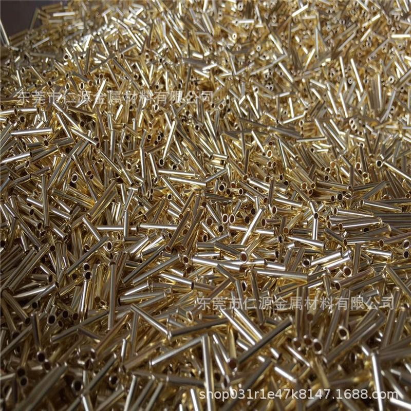 上海电子配件用h65精密黄铜毛细管2*0.5mm薄壁黄铜空心盘管