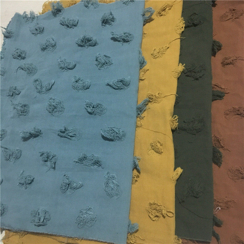 棉麻布料布棉麻布布面料布亚麻棉提花布棉麻面料布麻棉剪花秋冬款