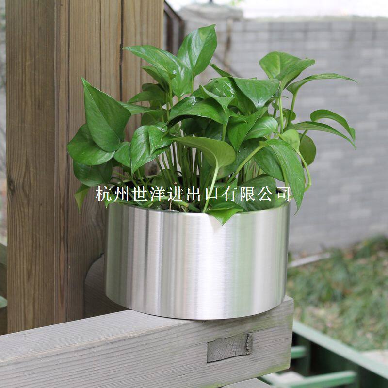 户外酒店装饰简约商场组合不锈钢花盆花钵花箱花槽多肉创意