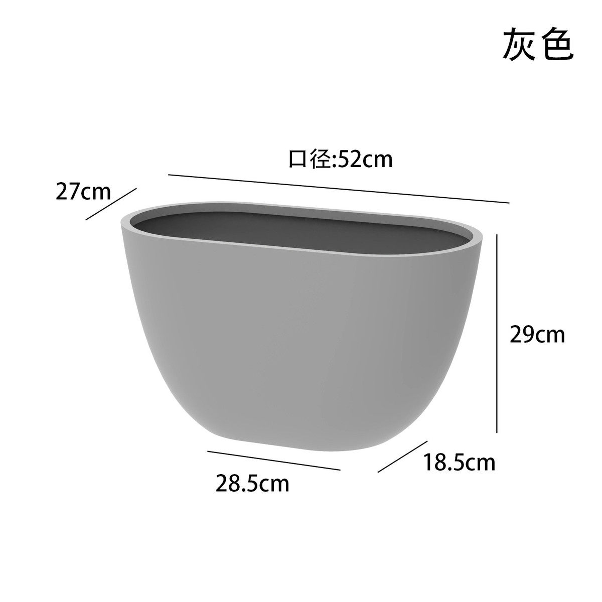 大口径蝴蝶绿植铁艺花盆花器北欧花架冬青银柳盆器兰盆新中式摆件