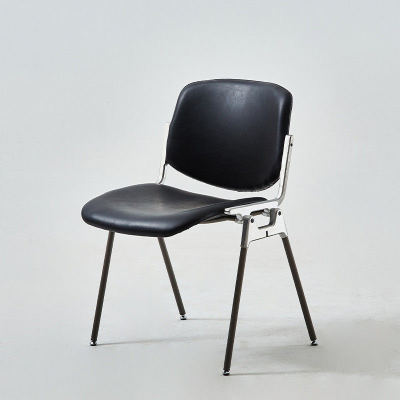 中古铁艺后现代简约休闲家用餐椅靠背软包实木饭店复古咖啡店椅子