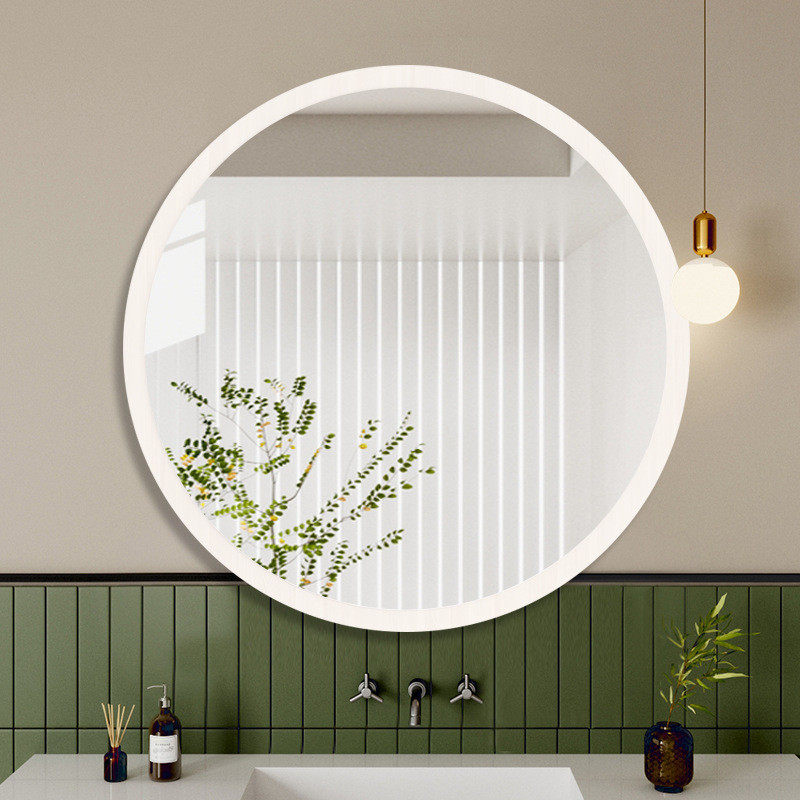 中古风化妆镜卧室台式桌面挂墙式梳妆镜轻奢高级感网红化妆台镜子