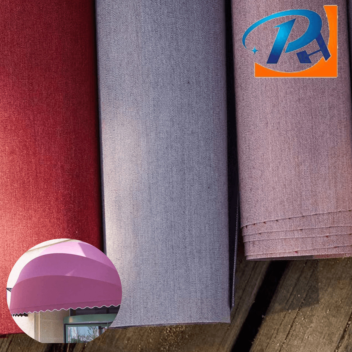 现货户外遮阳灰色盒亚克力腈纶面料帐篷高端全宝蓝遮阳篷庭院装饰