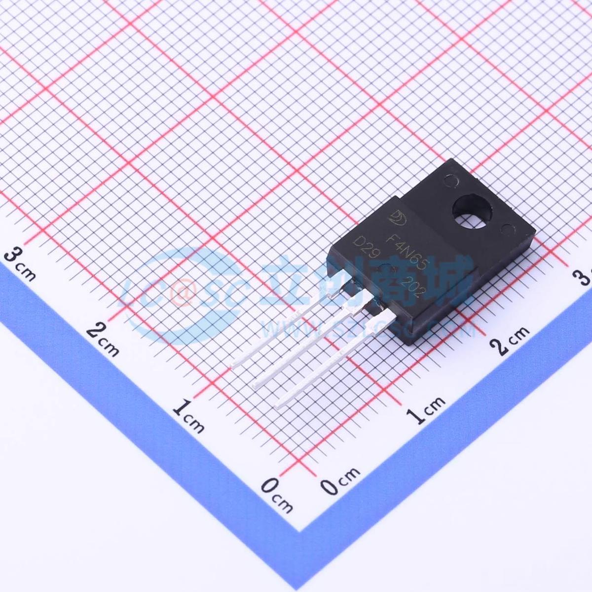 场效应管MOS F4N65 ITO-220AB-3 650V 4A 晶导微电子 原装