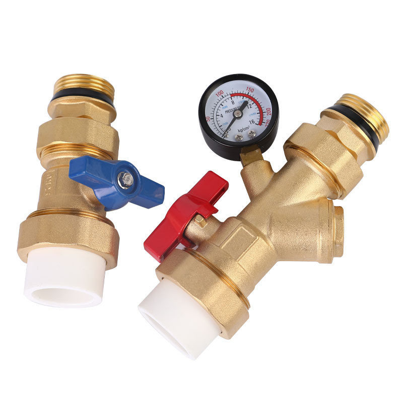 黄铜路分集水器  黄铜锻造地暖分水器2345678工程款 4分6分地暖管