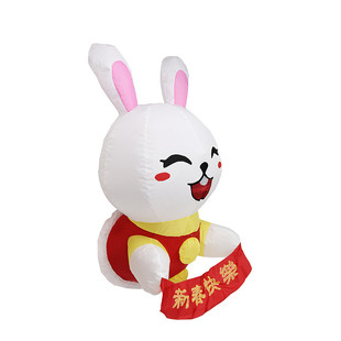 充气卡通兔年广告宣传装饰充气气模窗饰商场春节活动装饰道具模型