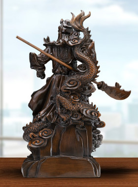 代发批发招财关公摆件神像财神爷供奉客厅武财神关二爷关羽工艺品
