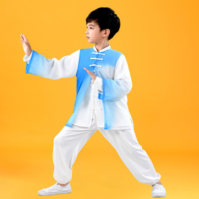 儿童武术练功服少儿太极拳比赛表演服幼儿中小学生功夫扇演出服1