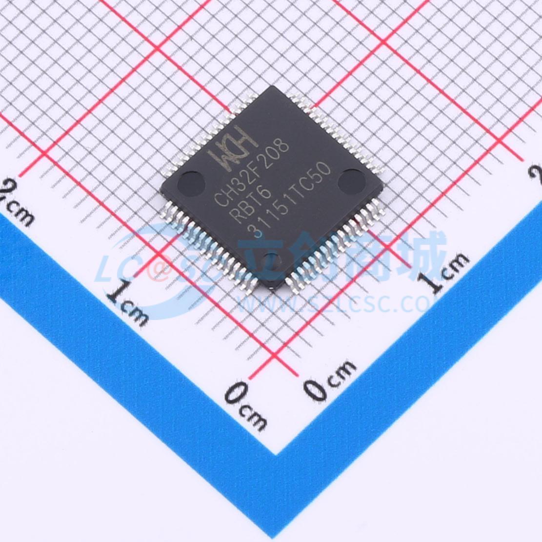 单片机(MCU/MPU/SOC) CH32F208RBT6 LQFP-64M(10x10) 电子元器件