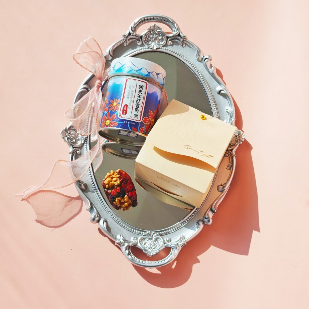 现货【两款可选】新疆帕米尔红雪菊礼盒柴达木野生黑枸杞礼盒送礼