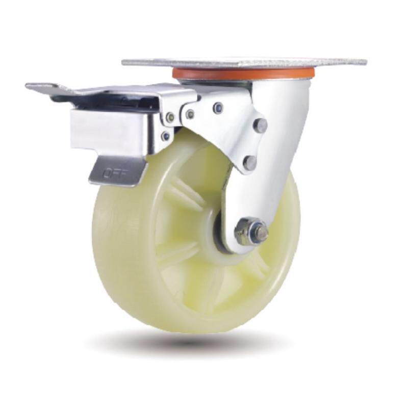 重型双轴白尼龙万向双刹车4寸5寸6寸8寸工业脚轮耐磨耐压XFXS兴锋,基础建材,脚轮/万向轮,淘宝优惠券,粉丝福利购,淘宝优惠卷