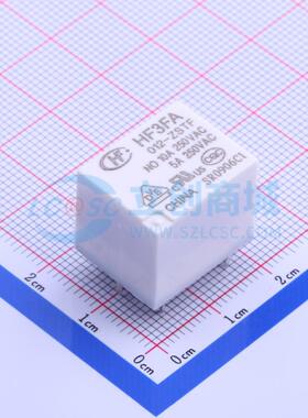 功率继电器 HF3FA-012-ZSTF 插件,15.2x19mm 5 12V 电子元器件