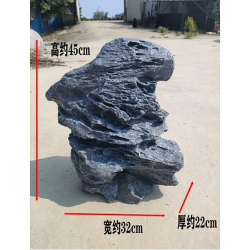 仿真石头假山模型网红小院景观造景石入户装饰玻璃钢假山造型摆件