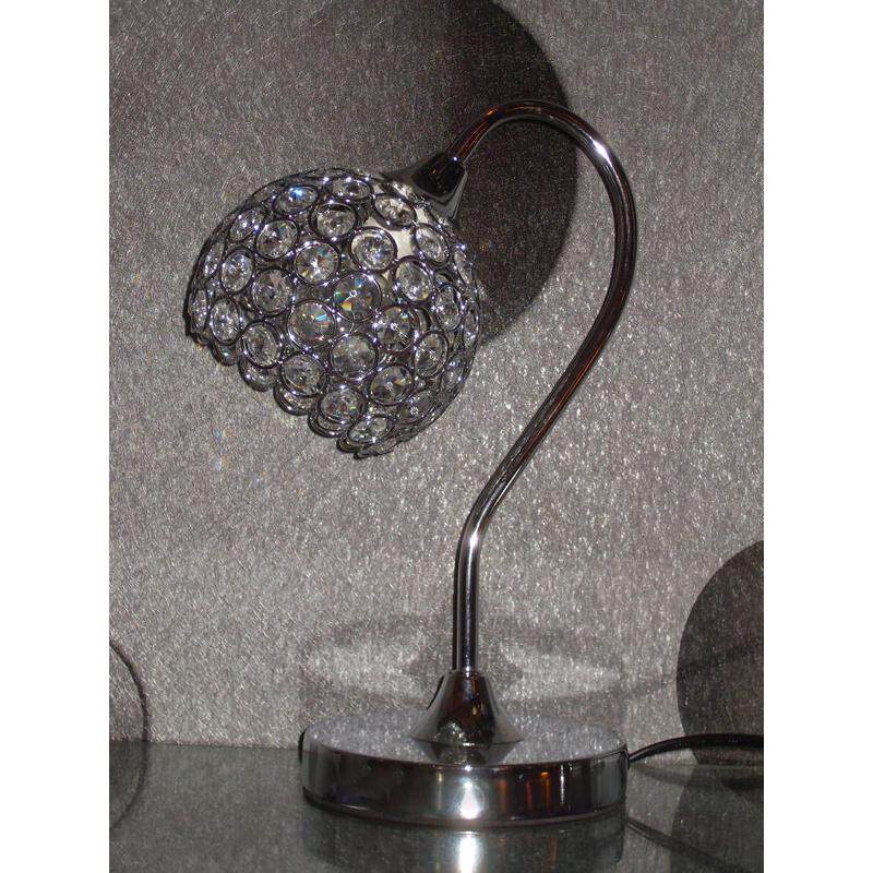 台灯床头灯卧室ins充电温馨浪漫简约装饰 创意少女复古水晶小夜灯