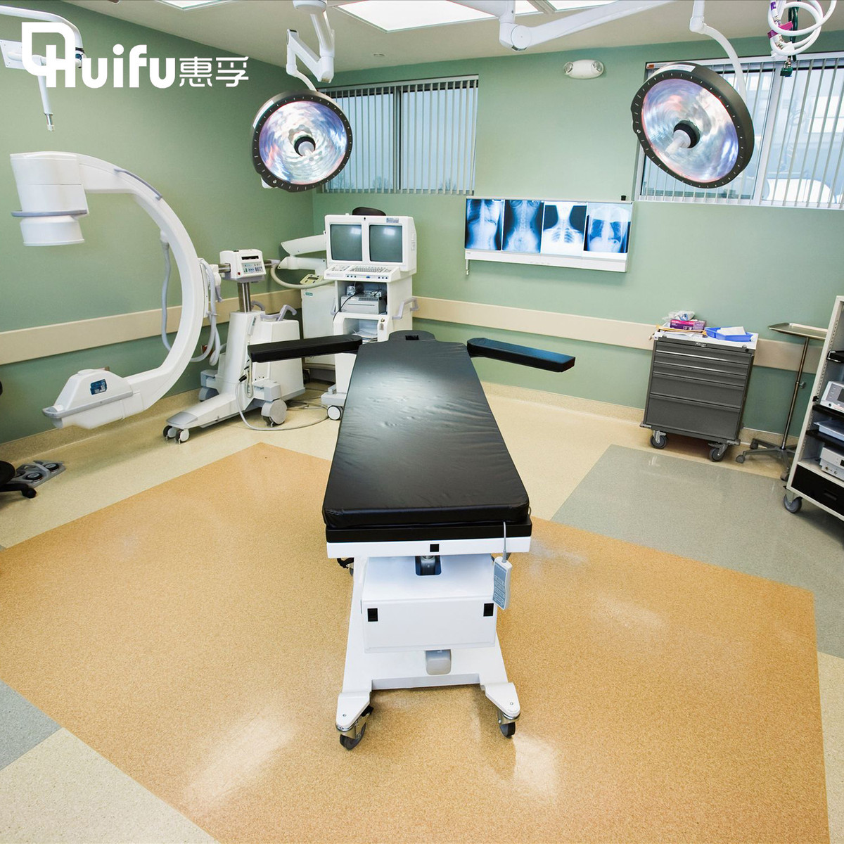 惠孚橡塑同透商用地胶防滑塑胶地板医院办公耐磨pvc地板实力厂家