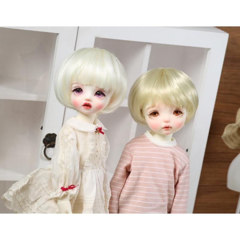 【包邮】BJD.YOSD.4分6分娃娃高温丝假发1/6.1/4妹妹波波头小女孩