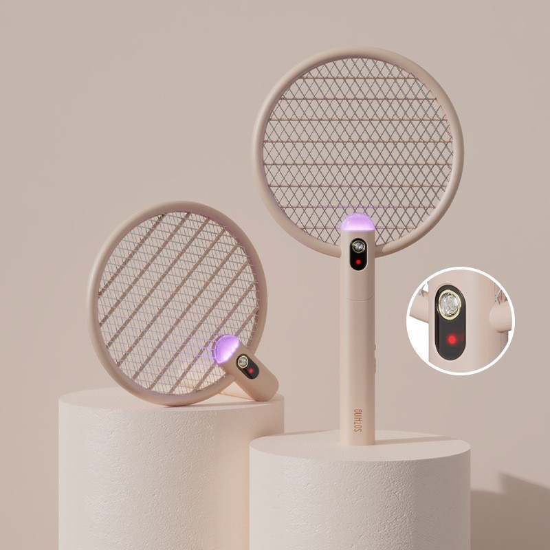 可折叠物数显向灭蚊拍快充家用智能蚊诱器大网面电蚊灯灭蚊拍