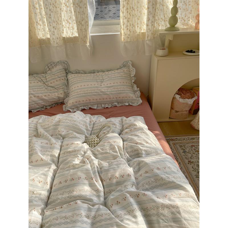 t5lp梨梦ins小清新碎花四件套少女心床单被双人套套床上用品