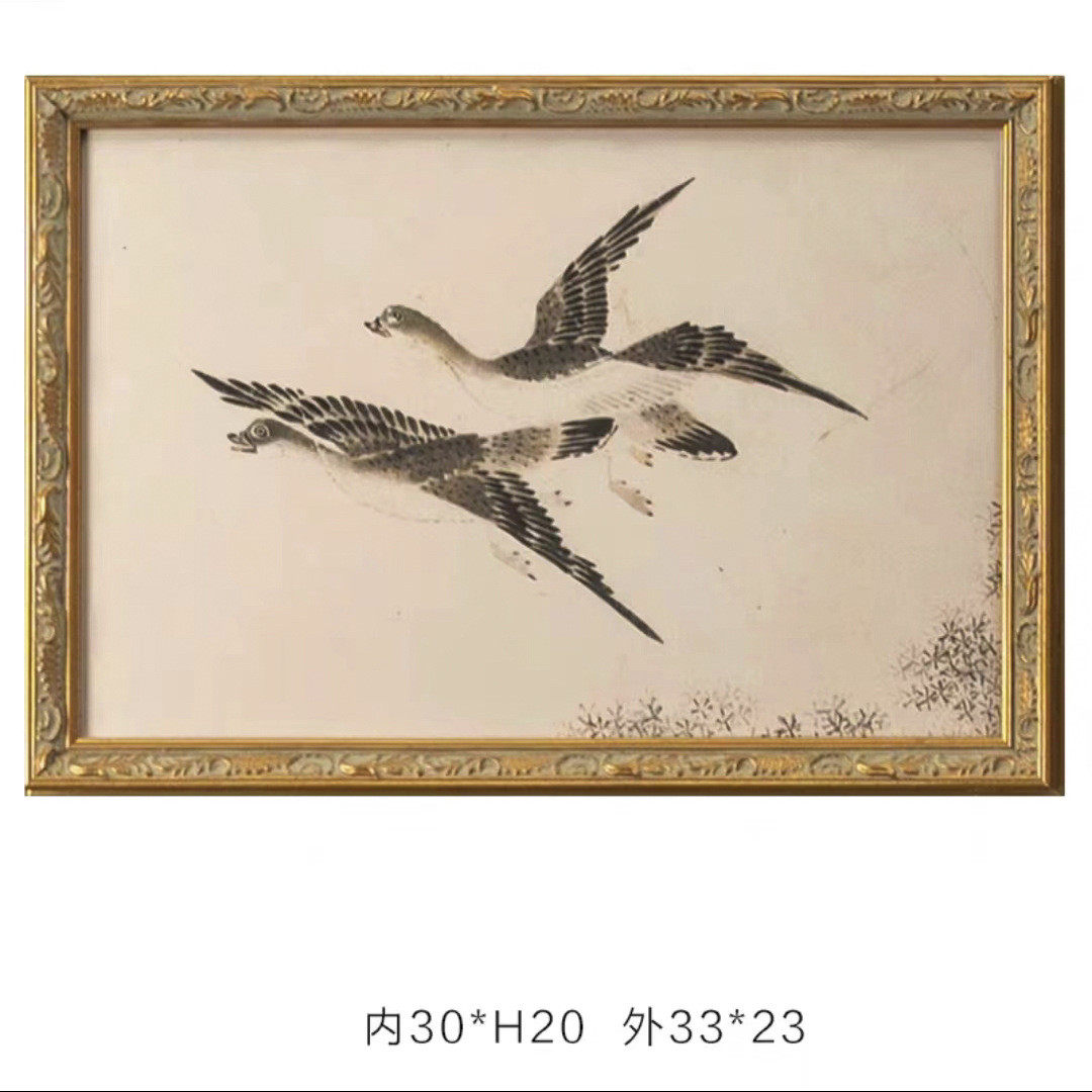 新中式古风装饰画中国风小众组合客厅玄关挂画背景墙法式复古壁画,家居饰品,现代装饰画,淘宝优惠券,粉丝福利购,淘宝优惠卷