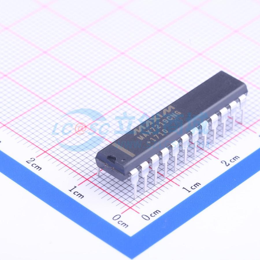 数码管驱动 MAX7219CNG+ DIP-24-300mil 原装正品 电子元器件配单