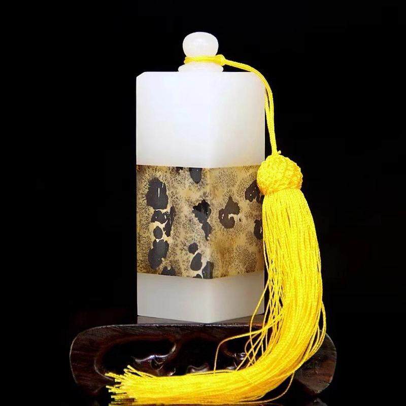 阿富汗印章款白玉玉石玉玺工艺礼品摆件批发