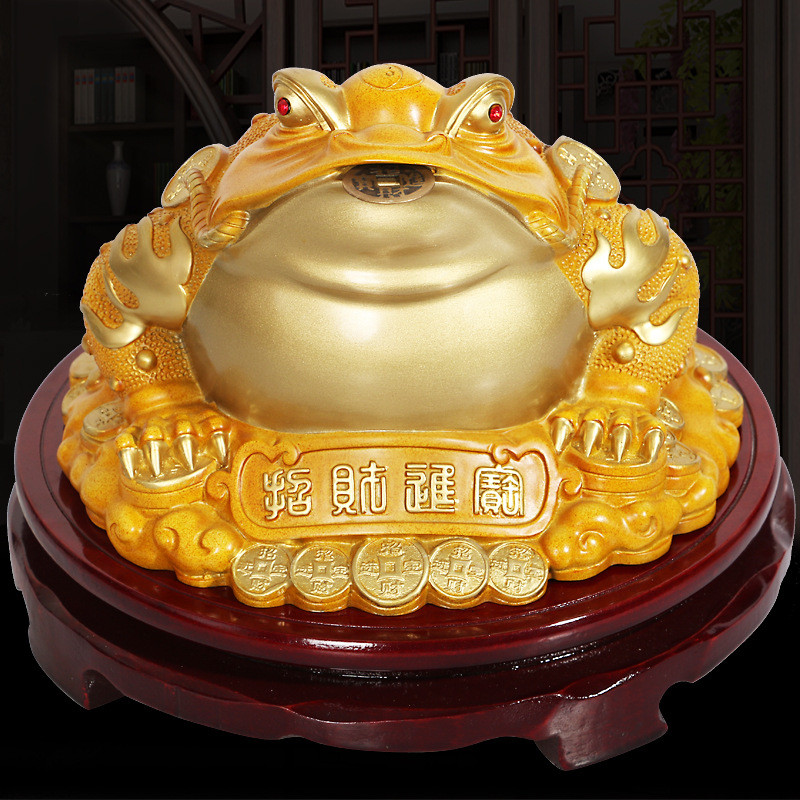 足招财金蟾摆件三铜制蟾酒柜办公室书房摆设装饰乔迁礼品送客户