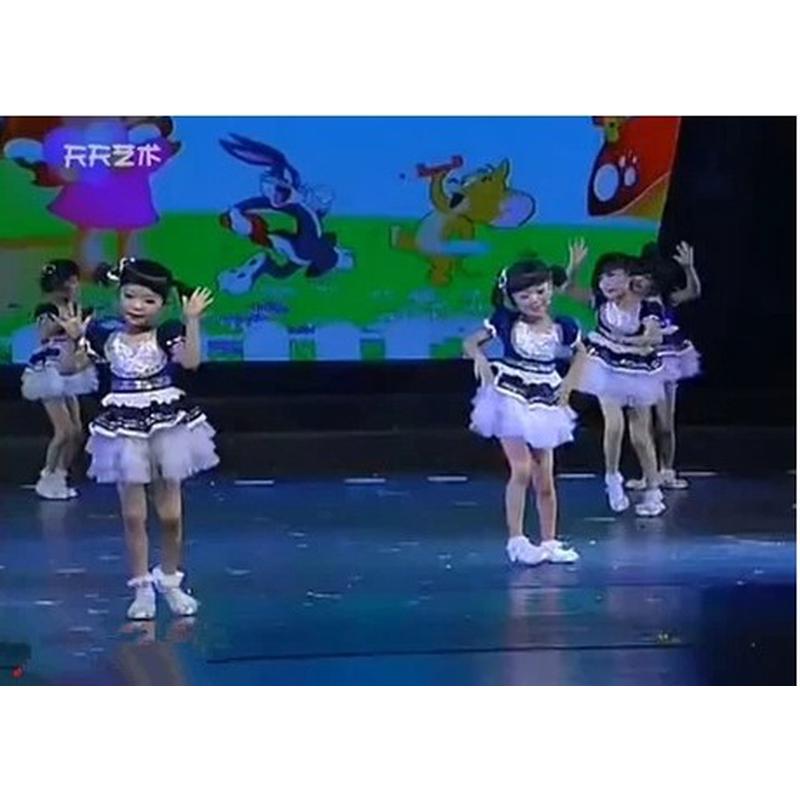 第七届小荷风采十一点半儿童舞蹈服女童短裙演出服装舞台表演服饰