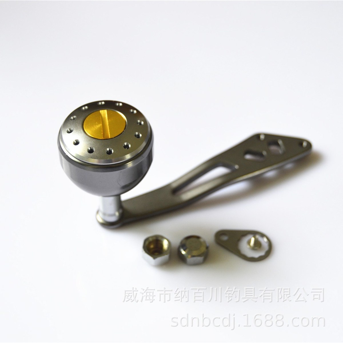 纳百川 通用握丸摇臂 摇把手柄摇杆 鼓轮水滴轮 改装 cnc加工8*5