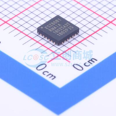 以太网收发器 KSZ8081RNAIA-TR QFN-24-EP(4x4) 电子元器件配单