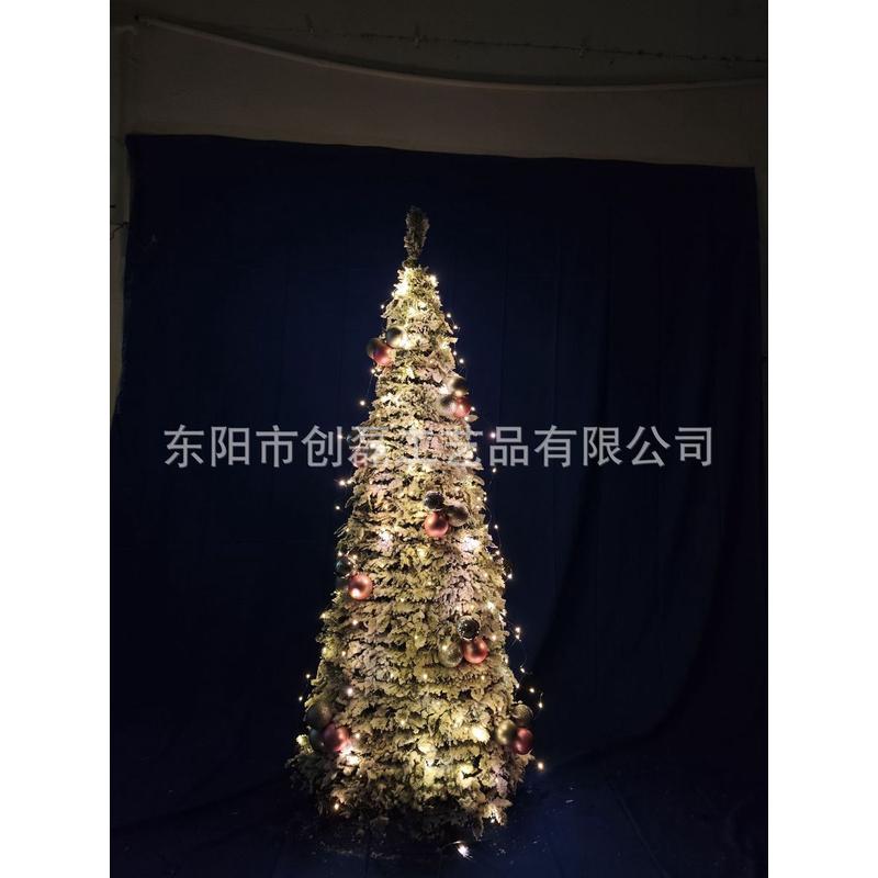 工厂热销热卖可折叠可伸缩加圣诞树灯1.2-2.1米